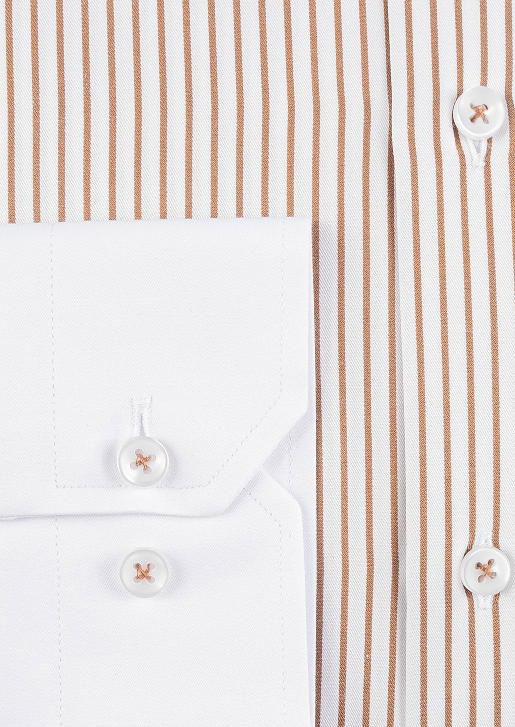 White - Brown Long Sleeve Shirt