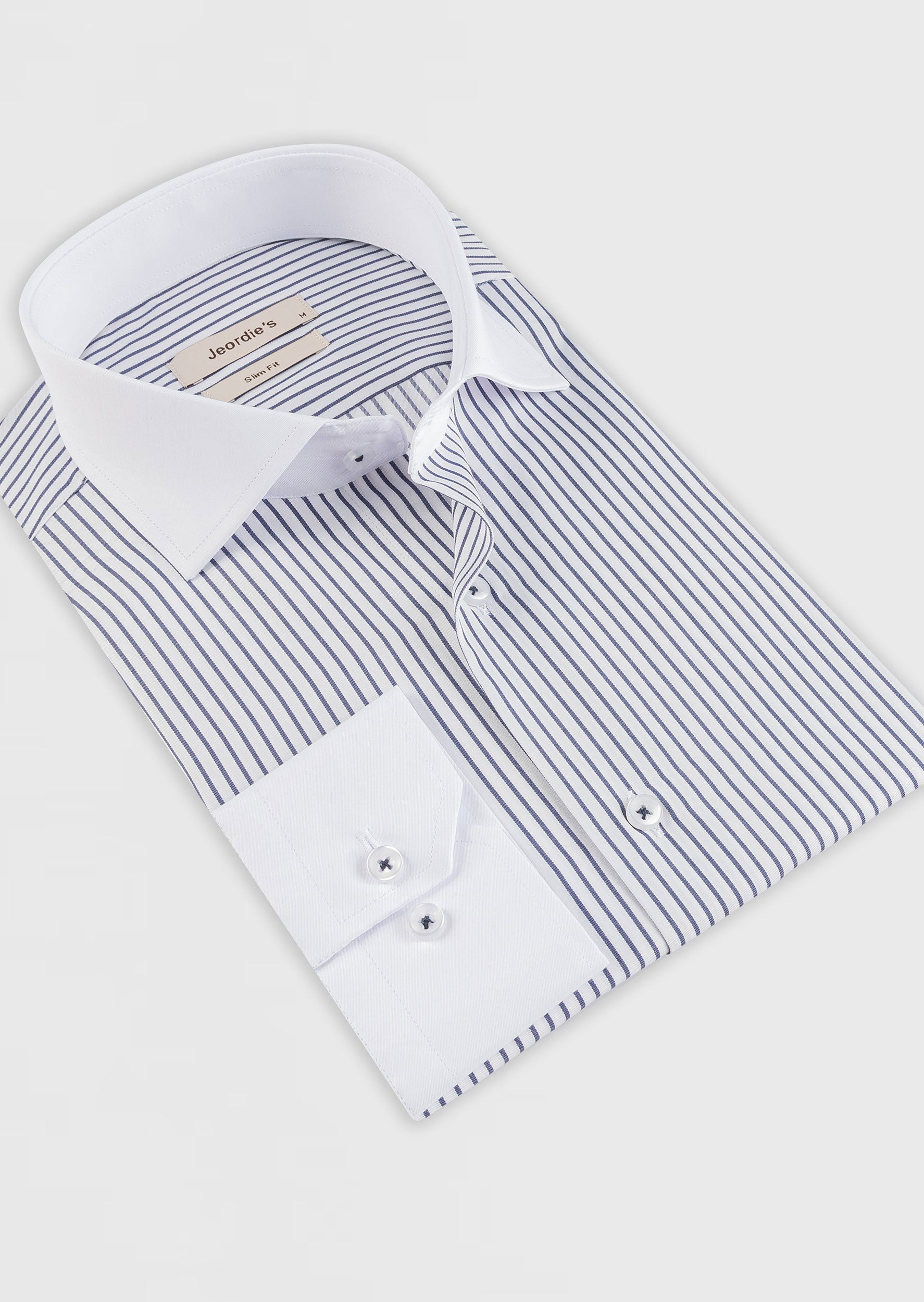 White - Navy Long Sleeve Shirt