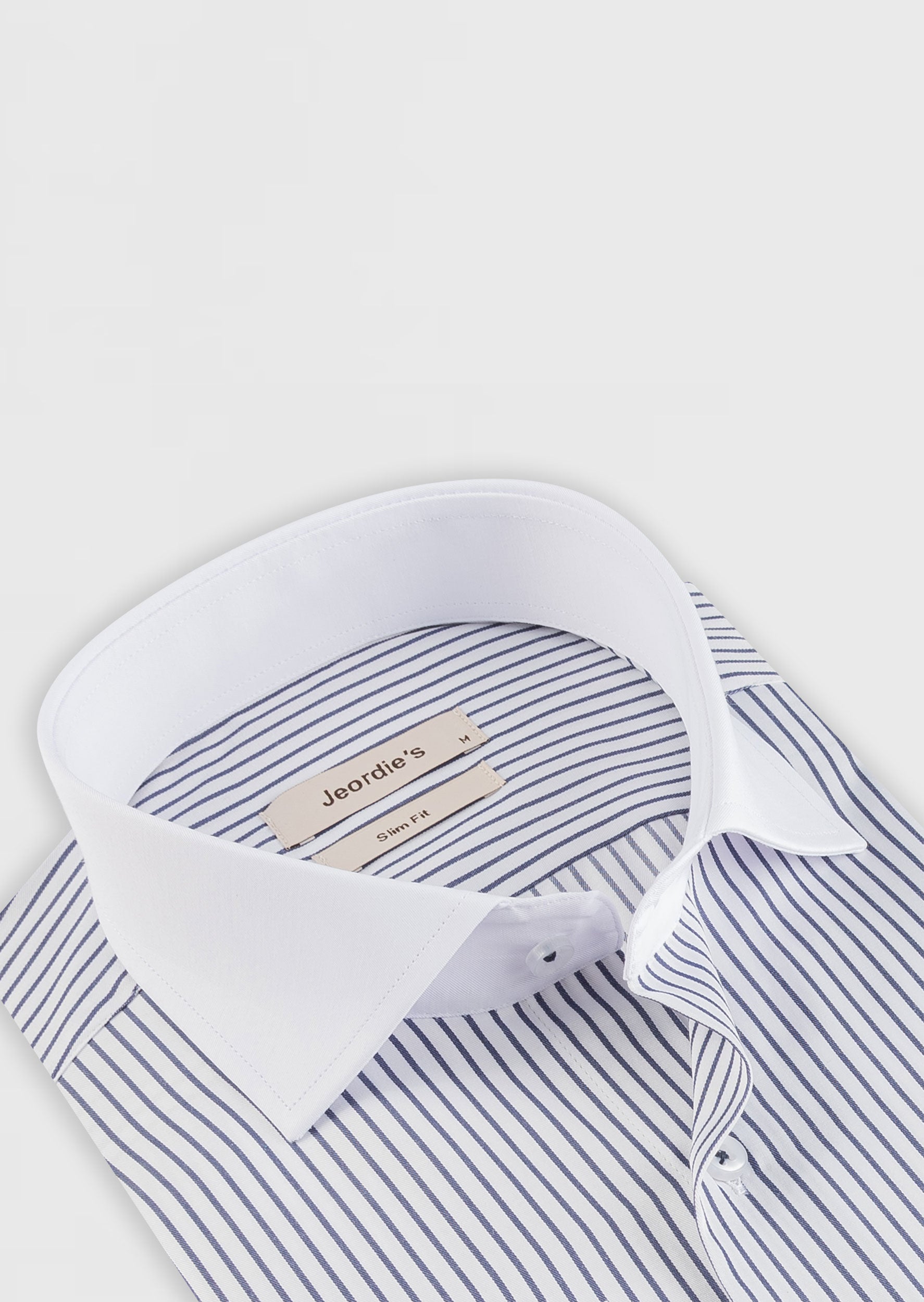 White - Navy Long Sleeve Shirt