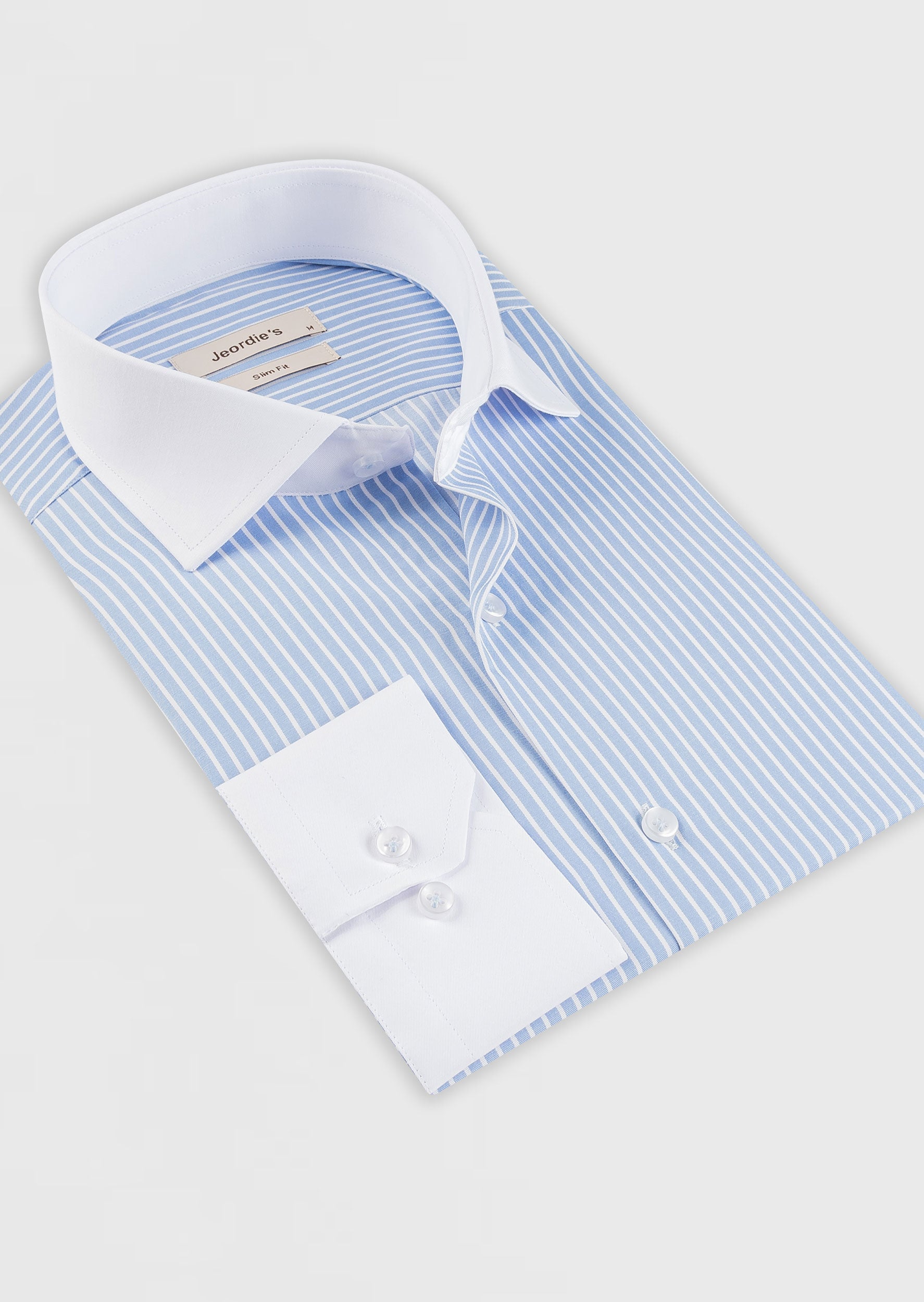 Blue - White Long Sleeve Shirt