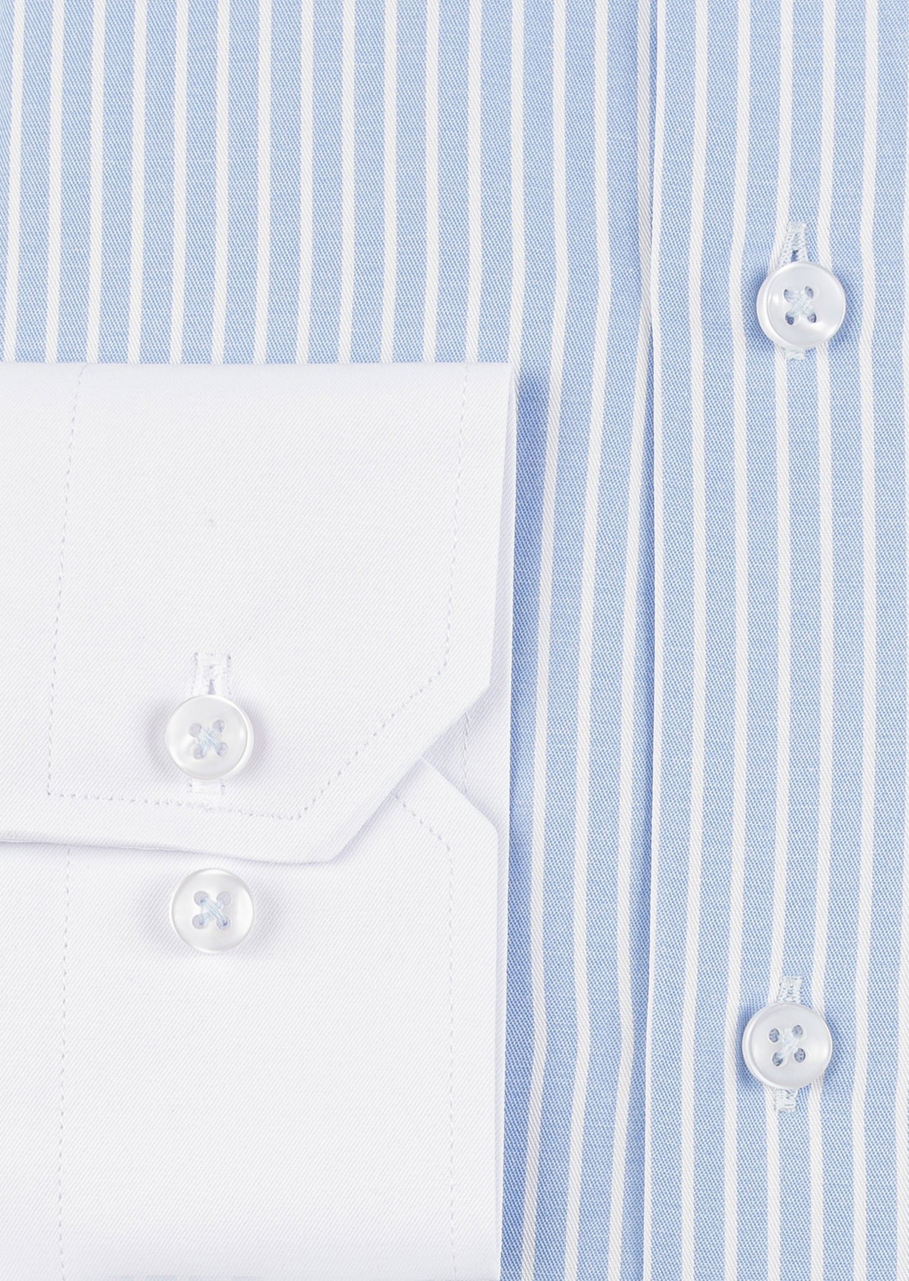 Blue - White Long Sleeve Shirt