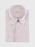 White - Burgundy Long Sleeve Shirt