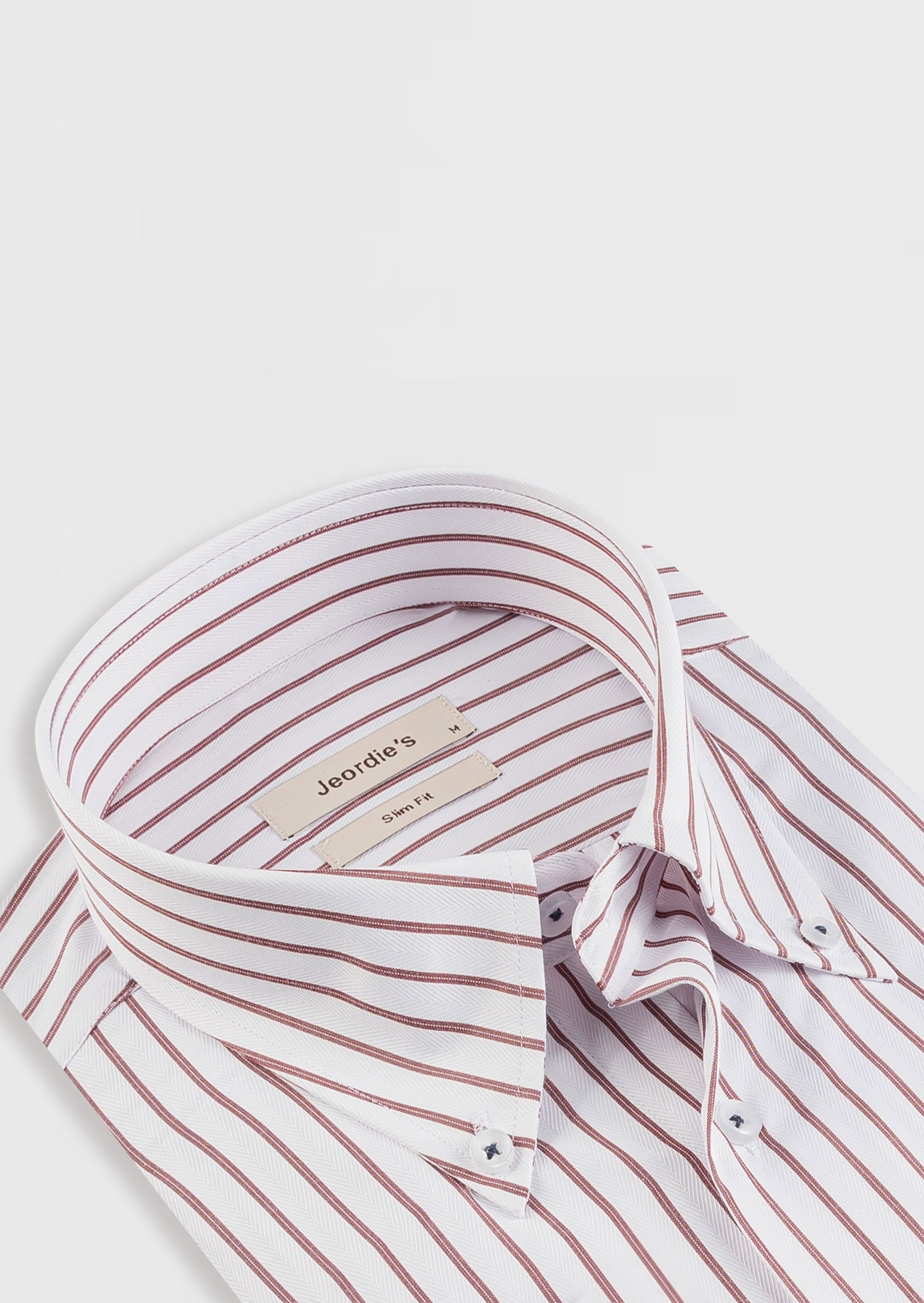 White - Burgundy Long Sleeve Shirt