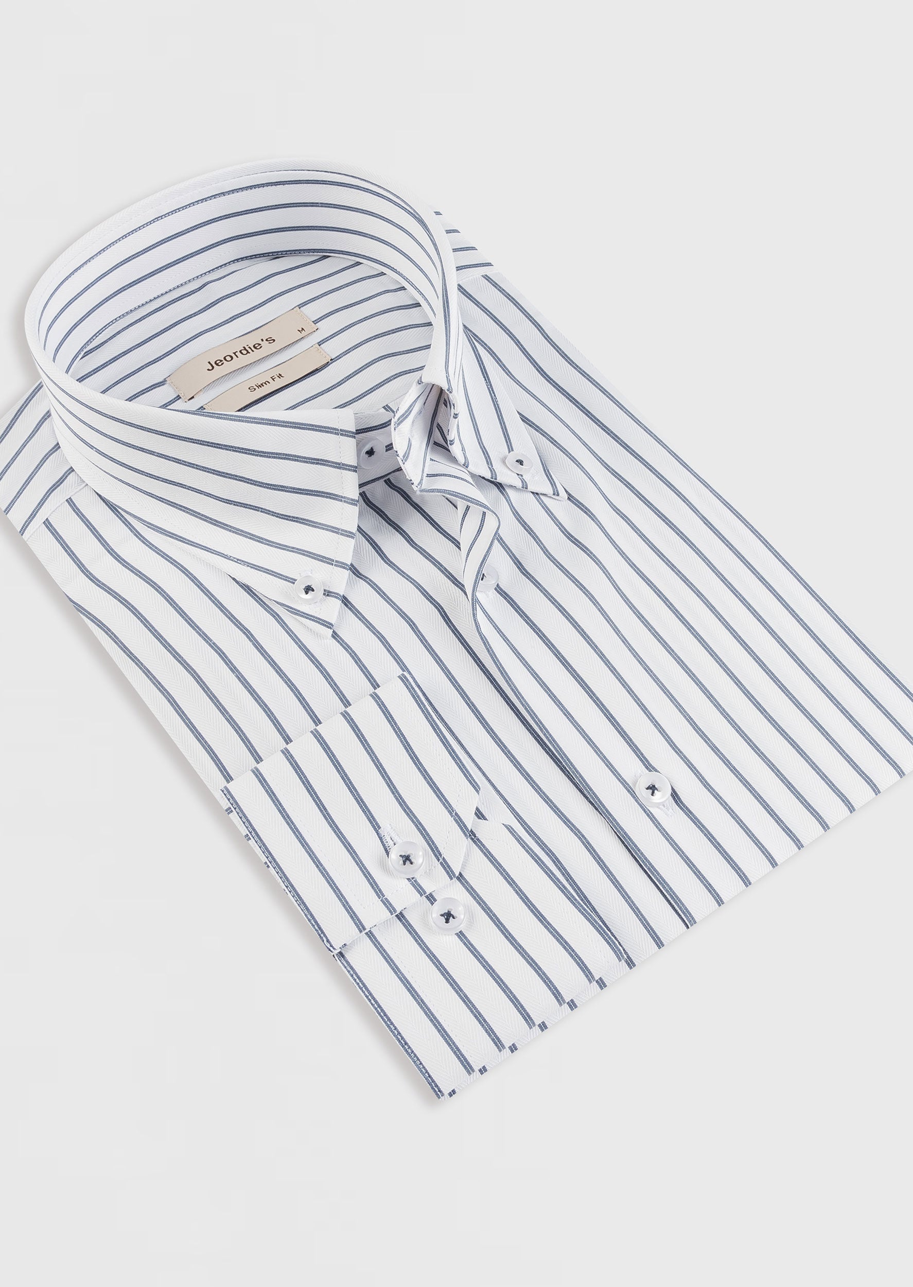 White - Navy Long Sleeve Shirt