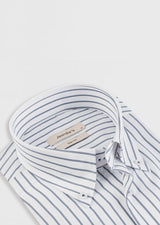 White - Navy Long Sleeve Shirt