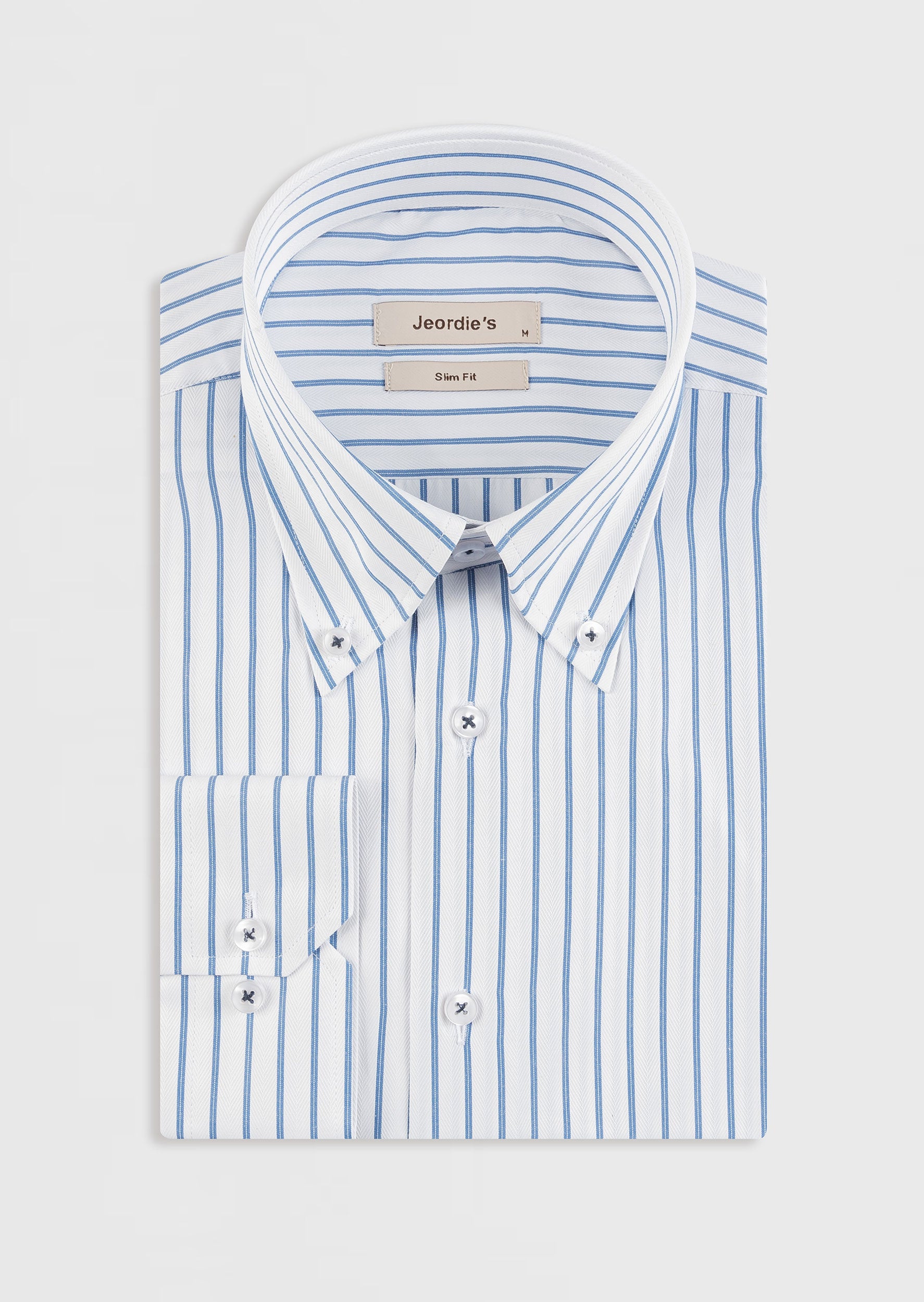 White - Blue Long Sleeve Shirt