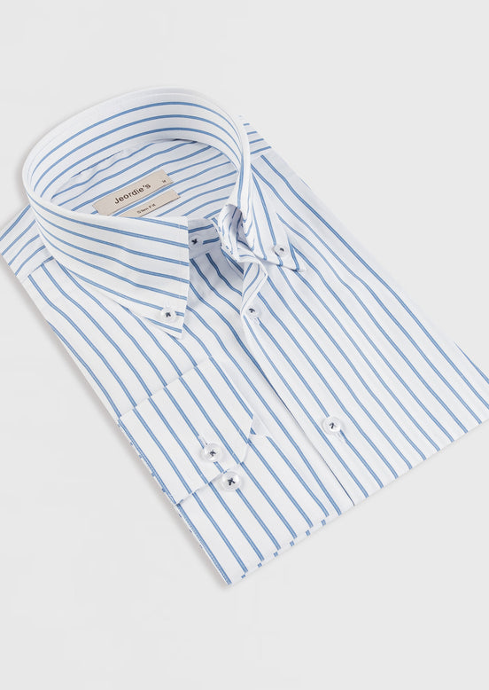 White - Blue Long Sleeve Shirt