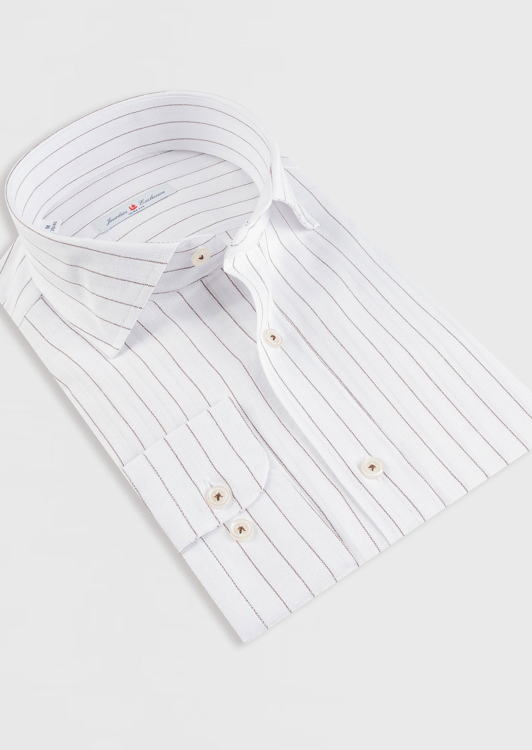 White - Brown Long Sleeve Shirt