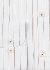 White - Brown Long Sleeve Shirt