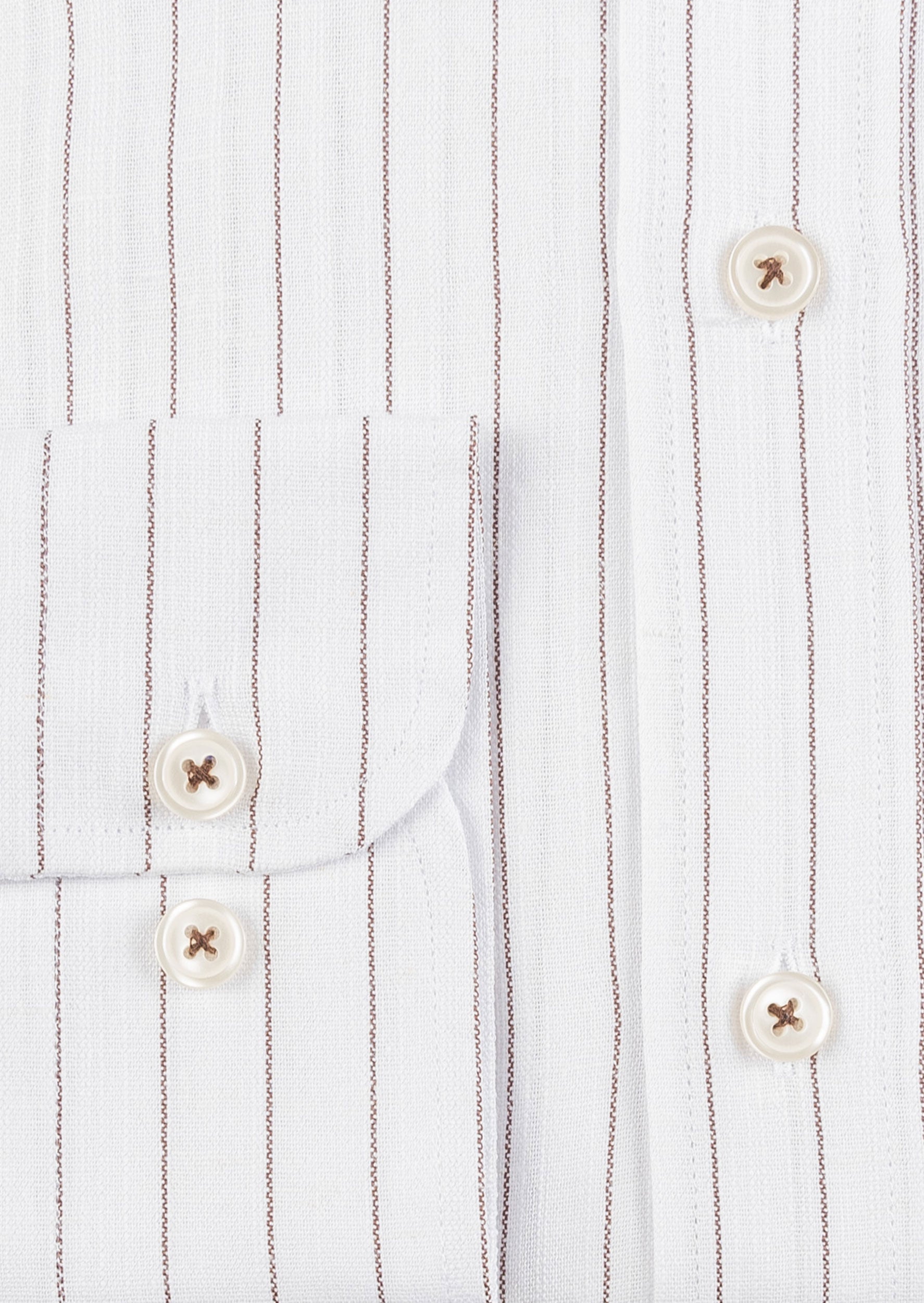 White - Brown Long Sleeve Shirt