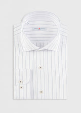 White - Navy Long Sleeve Shirt