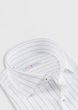 White - Navy Long Sleeve Shirt