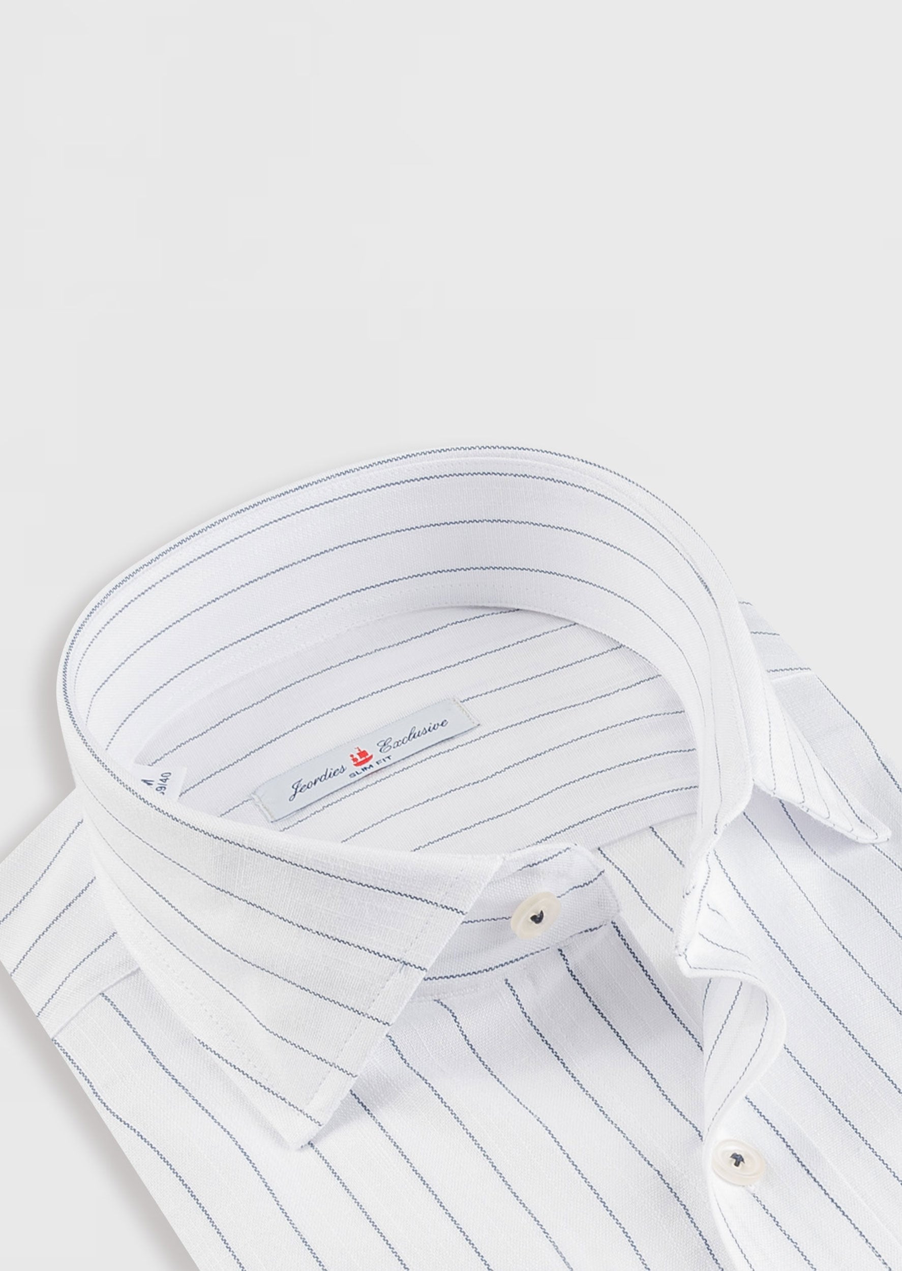 White - Navy Long Sleeve Shirt