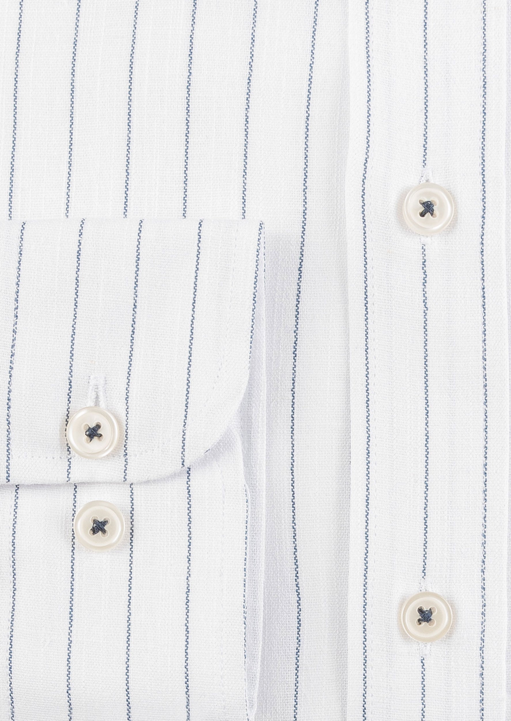White - Navy Long Sleeve Shirt