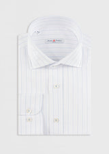 White - Blue Long Sleeve Shirt