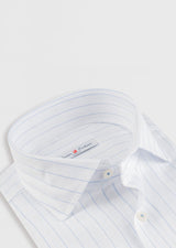 White - Blue Long Sleeve Shirt