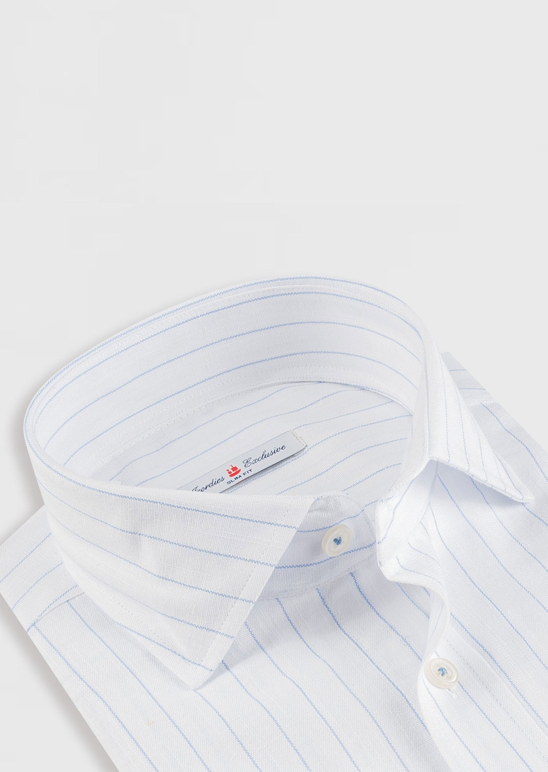 White - Blue Long Sleeve Shirt