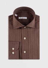 Brown - Navy Long Sleeve Shirt