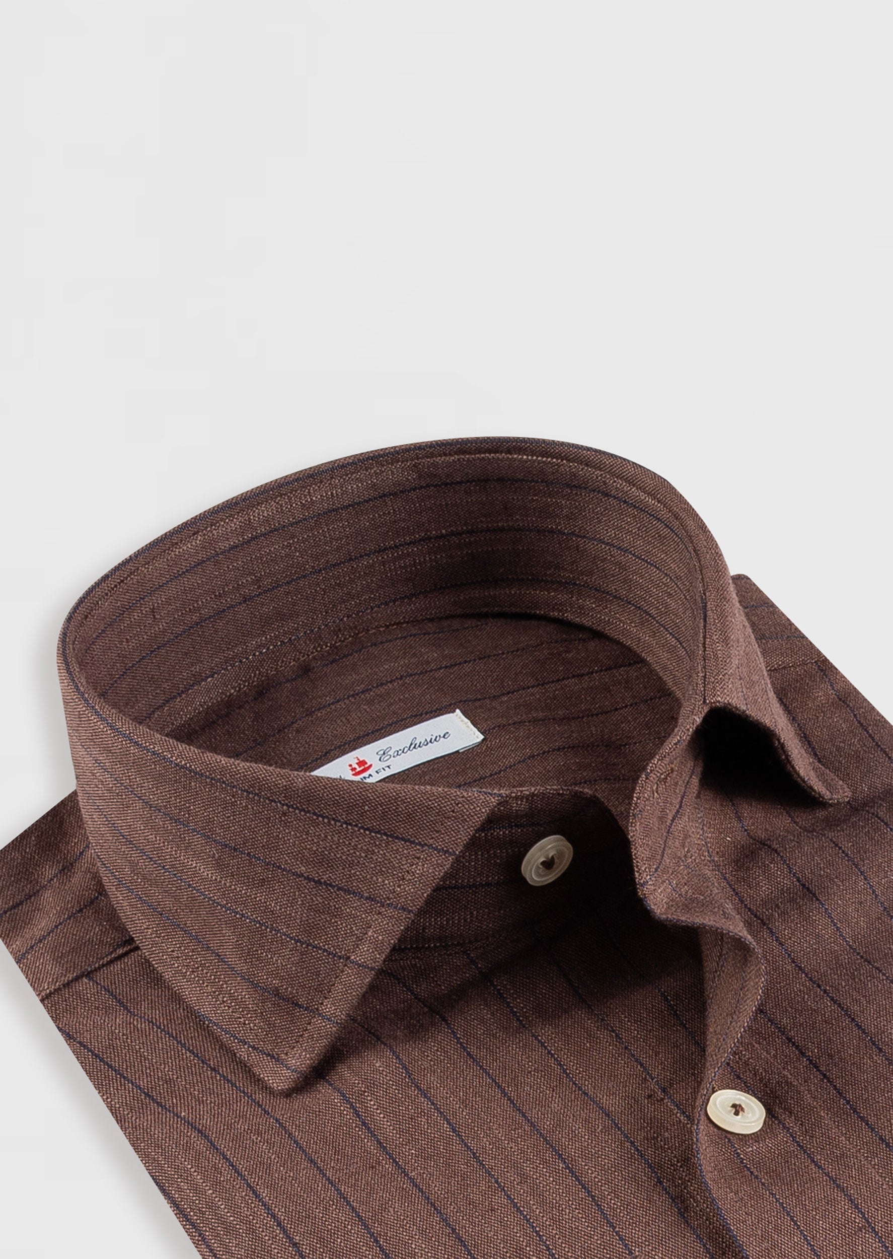 Brown - Navy Long Sleeve Shirt
