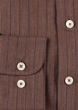 Brown - Navy Long Sleeve Shirt