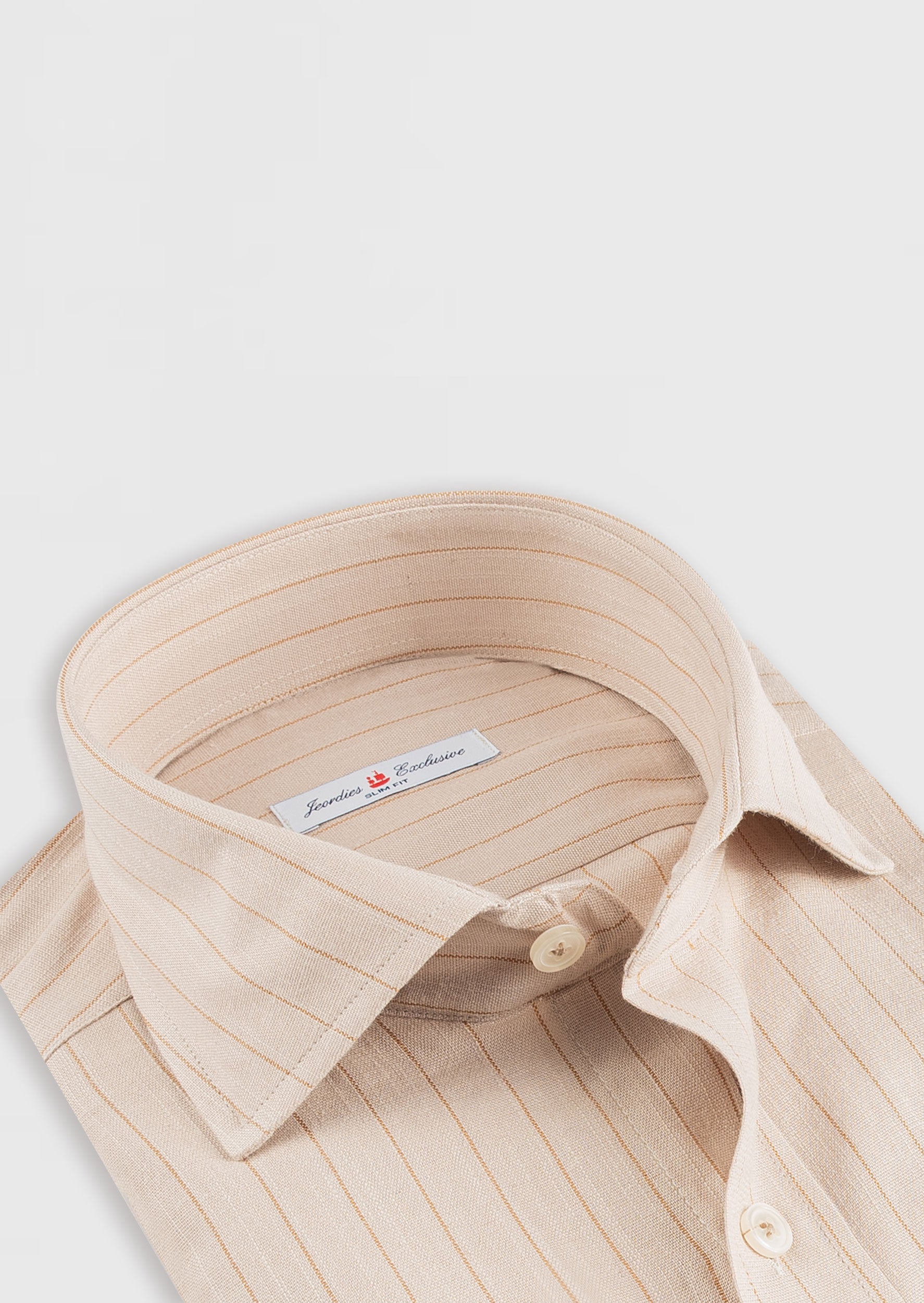 Beige - Brown Long Sleeve Shirt