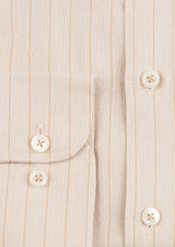 Beige - Brown Long Sleeve Shirt
