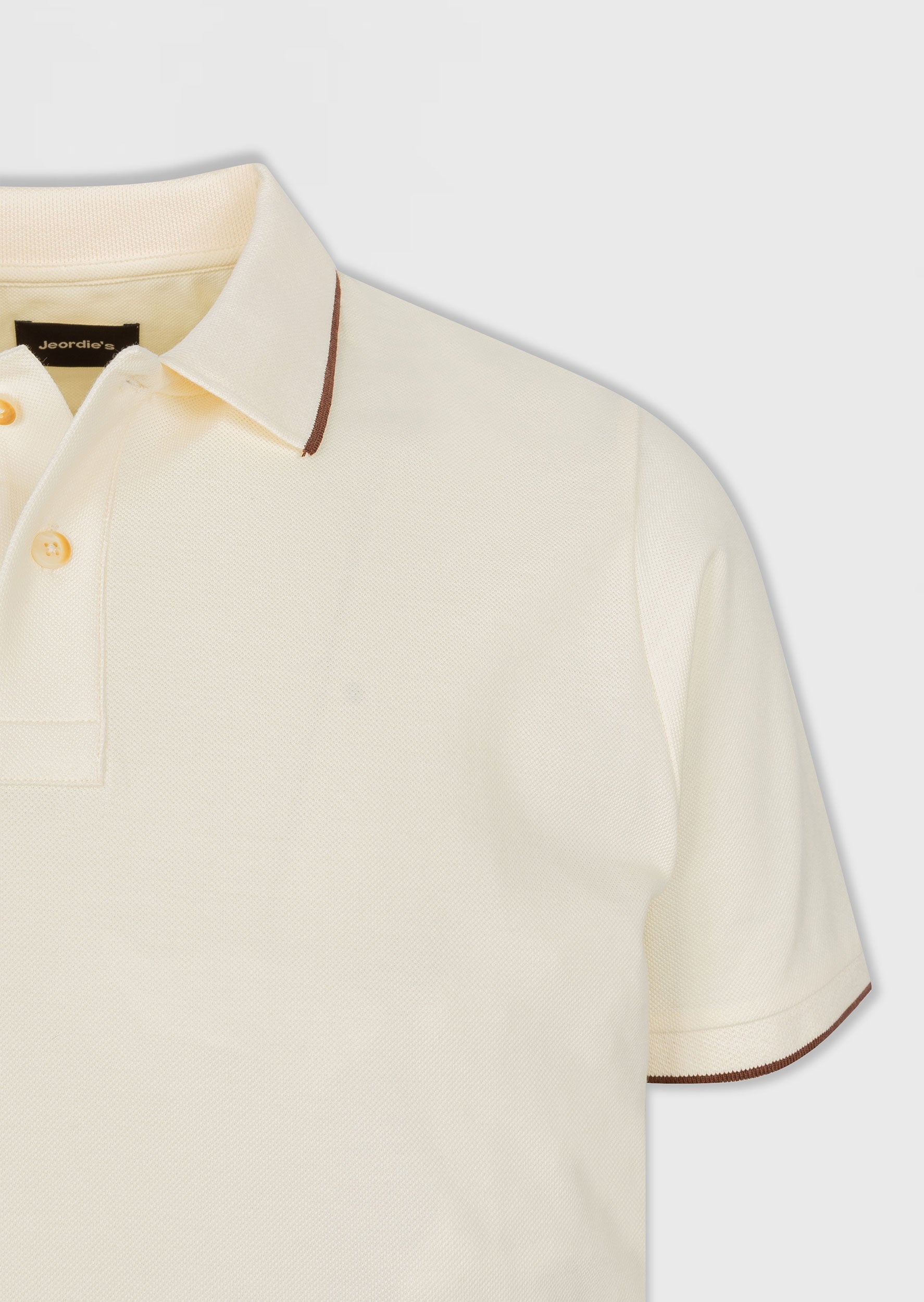 Cream Polo T-Shirt