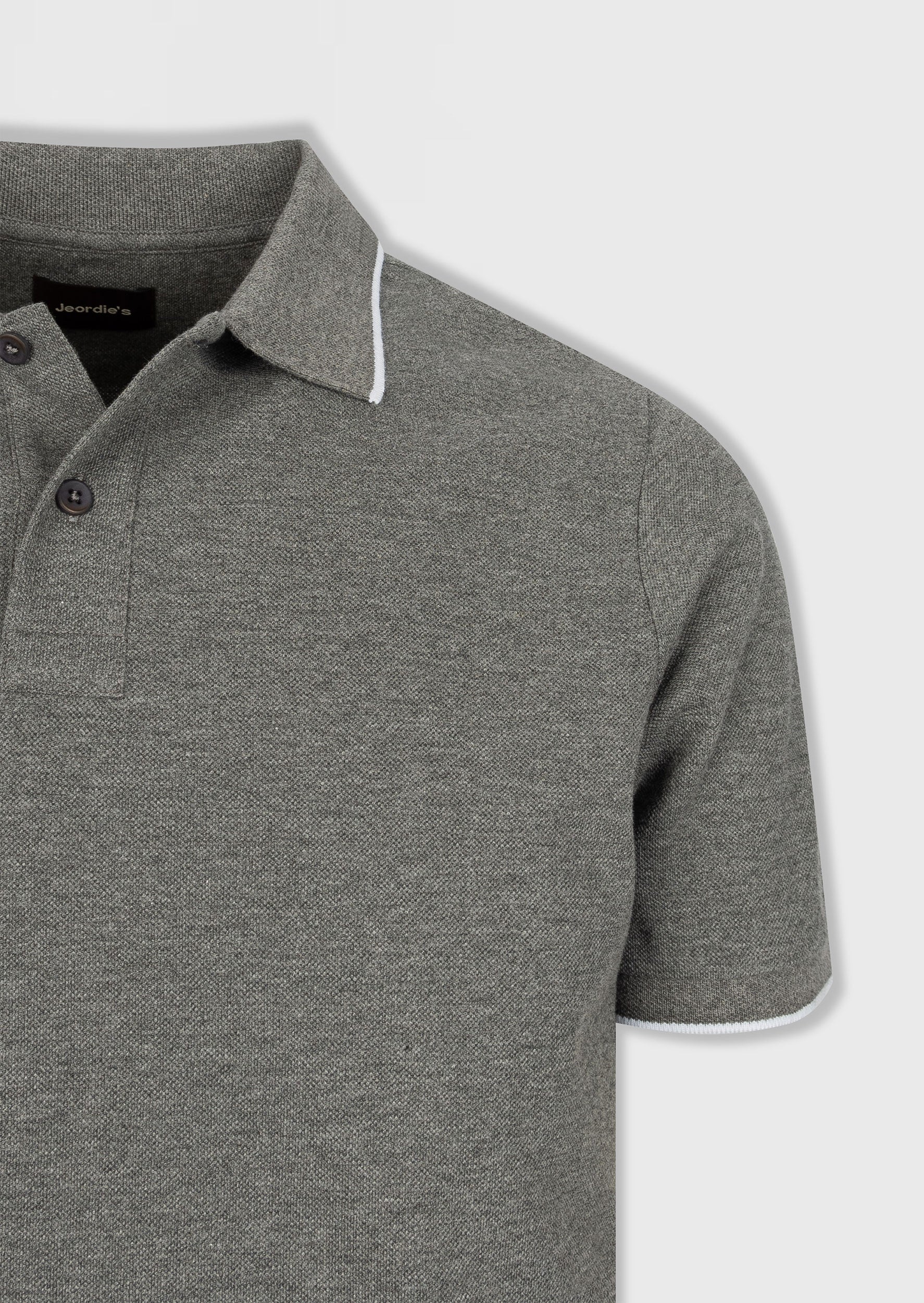 Anthracite Melange Polo T-Shirt