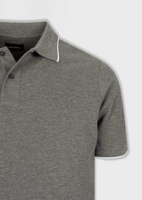 Anthracite Melange Polo T-Shirt