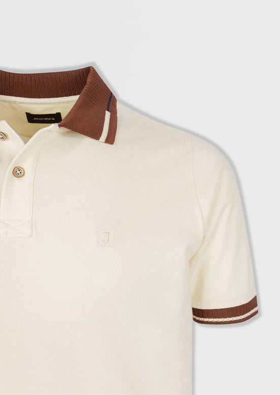 Cream Polo T-Shirt