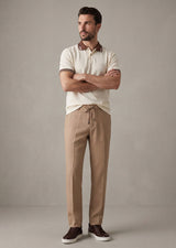 Cream Polo T-Shirt