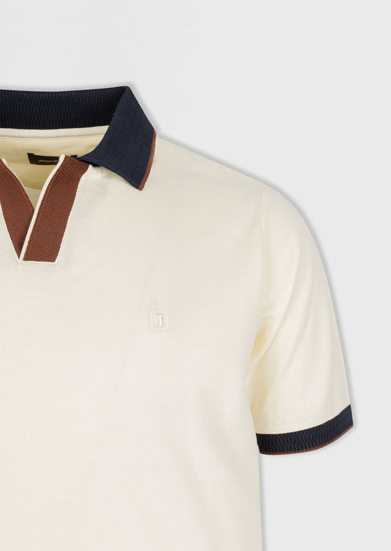 Cream Polo T-Shirt