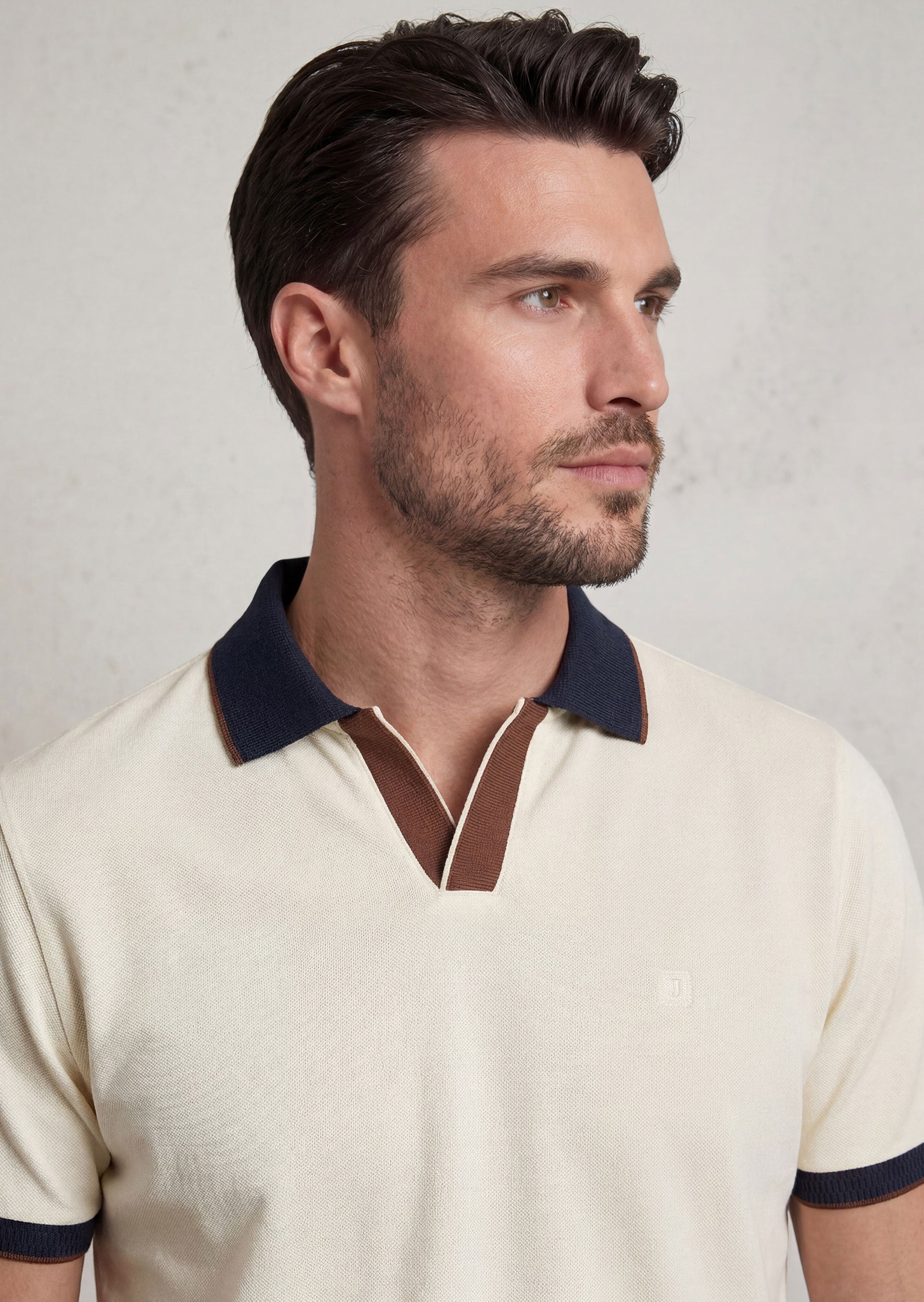 Cream Polo T-Shirt