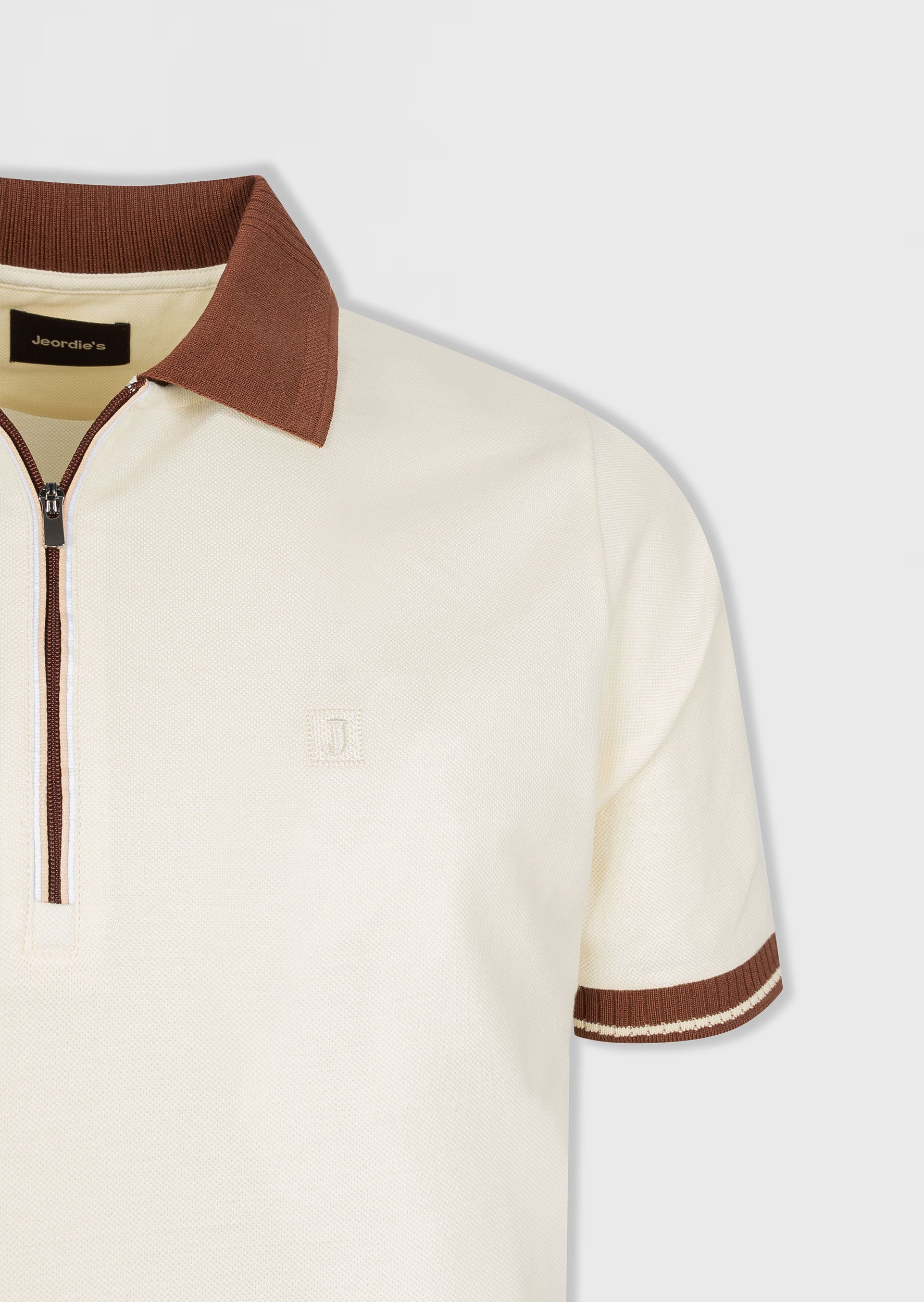 Cream Polo T-Shirt