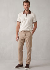 Cream Polo T-Shirt
