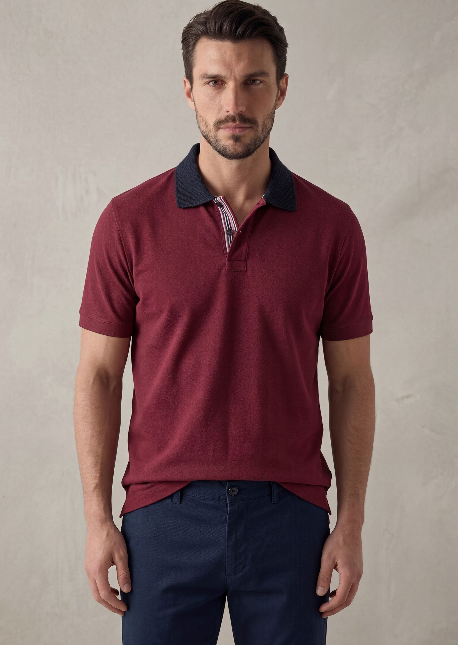 Burgundy Polo T-Shirt