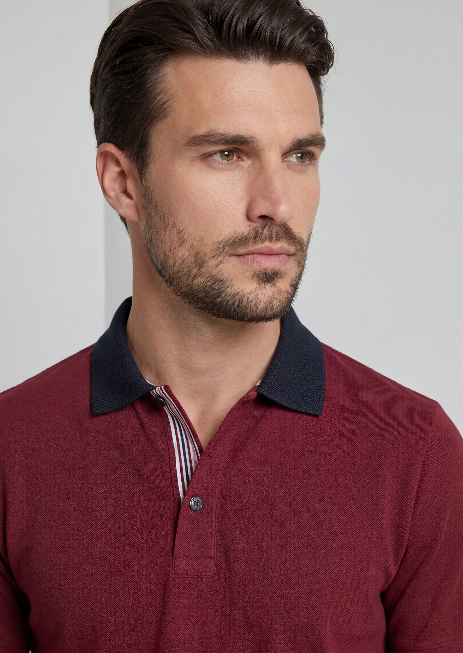 Burgundy Polo T-Shirt
