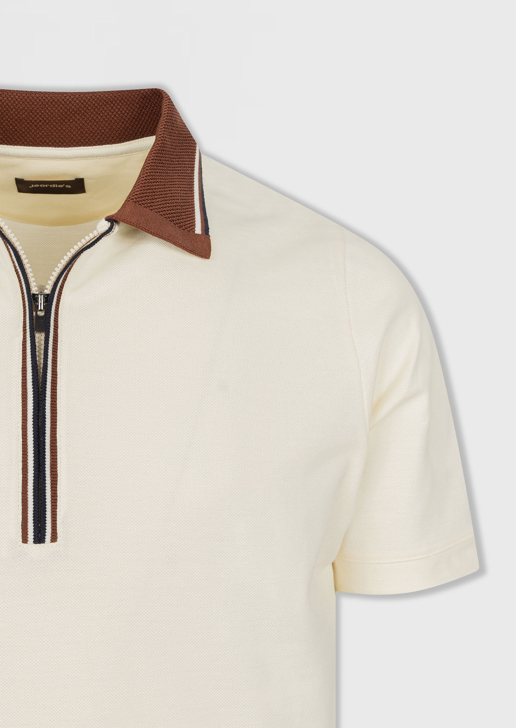 Cream Polo T-Shirt