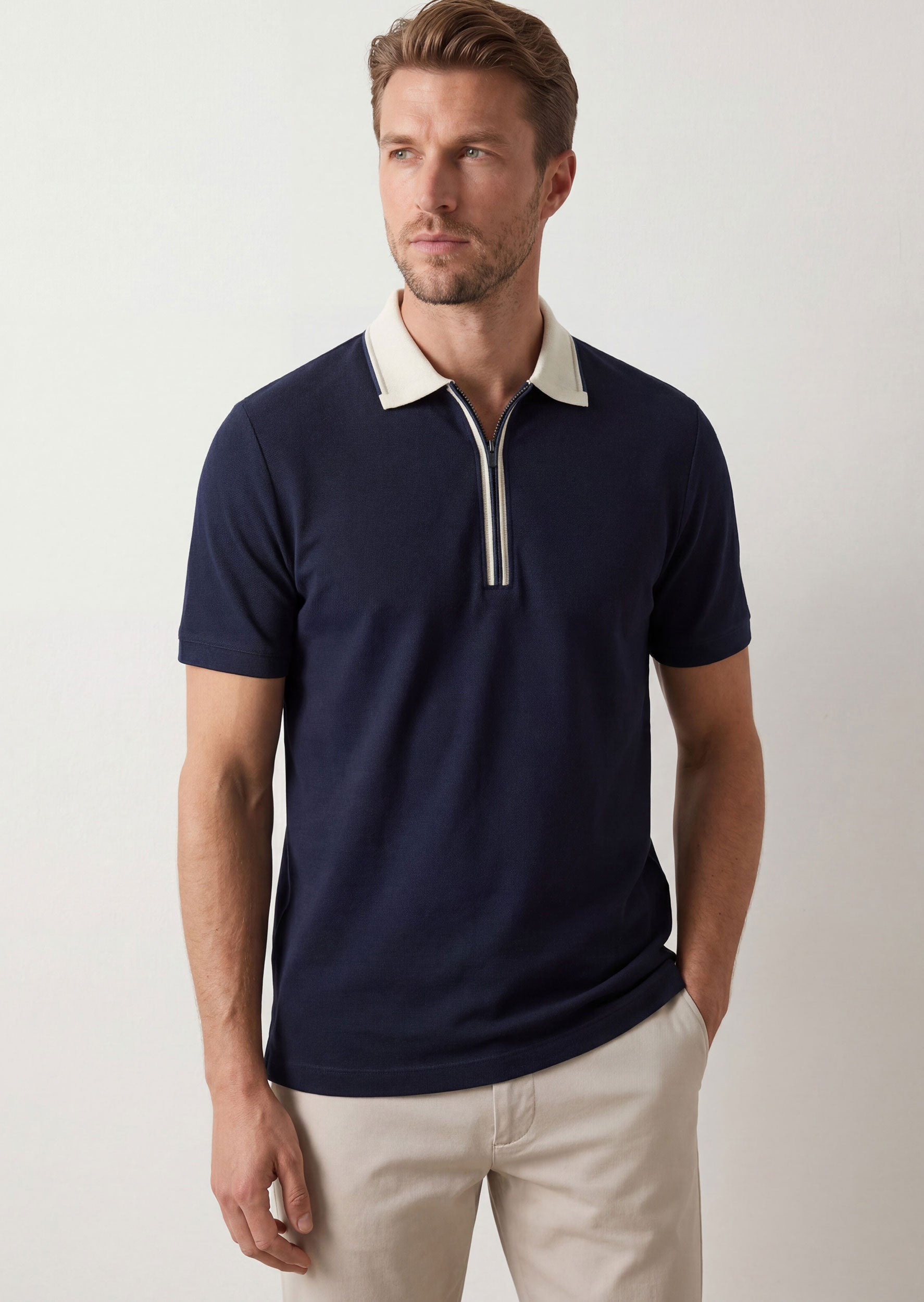 Navy Polo T-Shirt