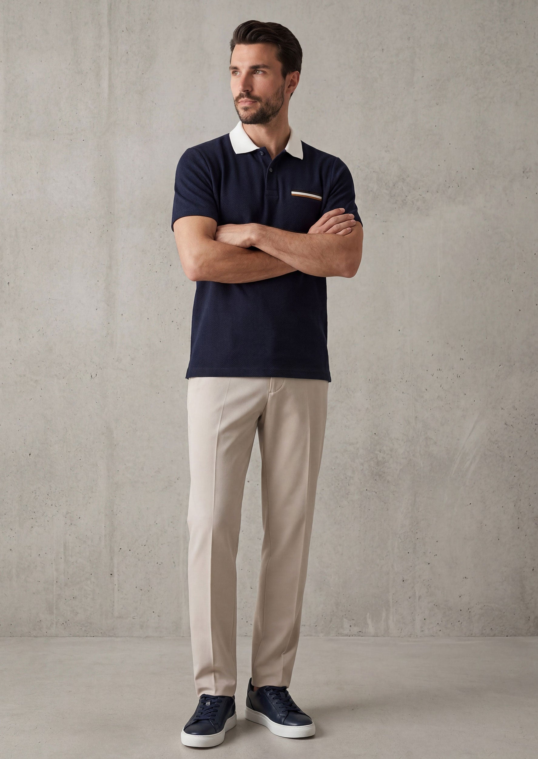 Navy Polo T-Shirt