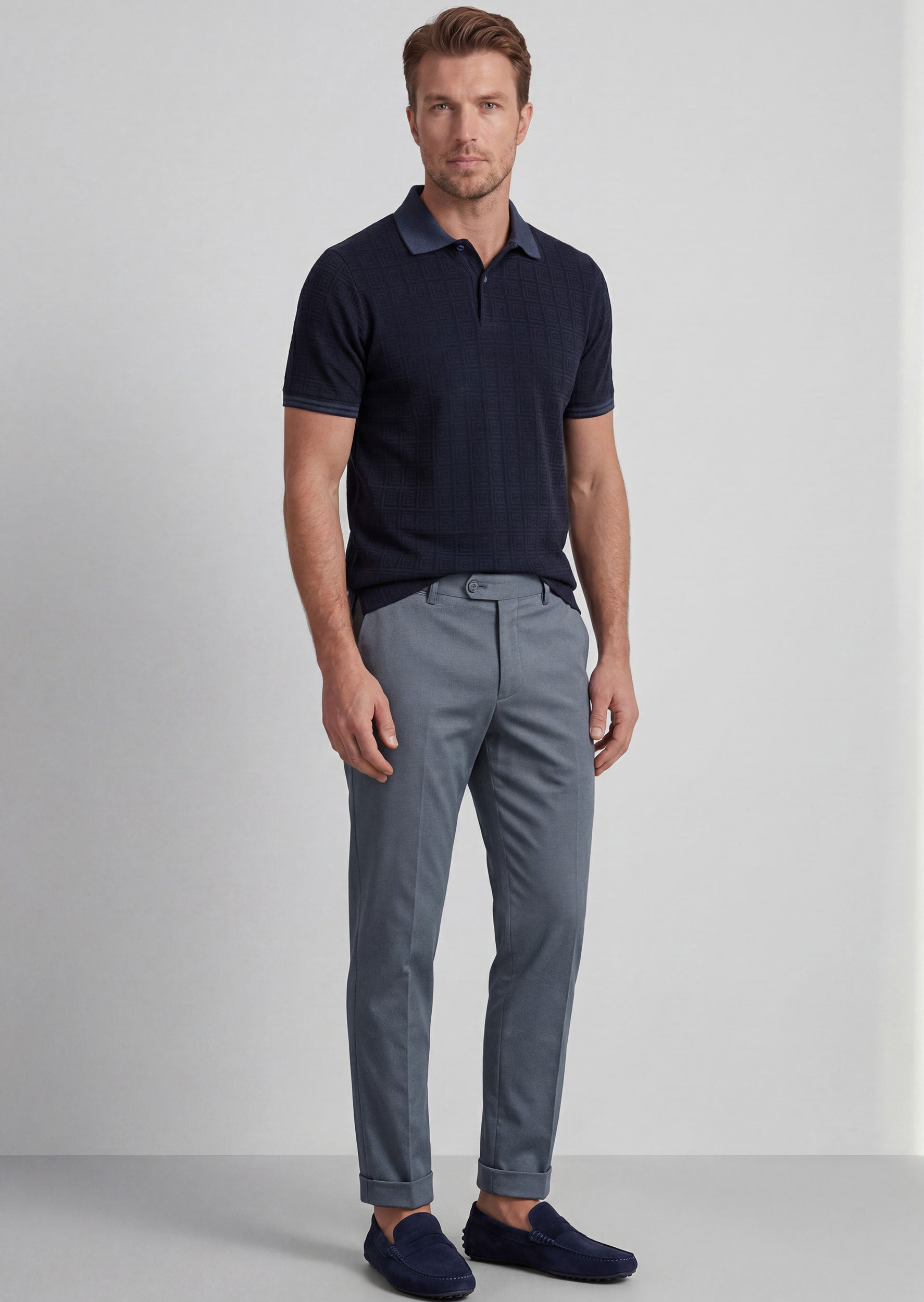 Navy Polo T-Shirt
