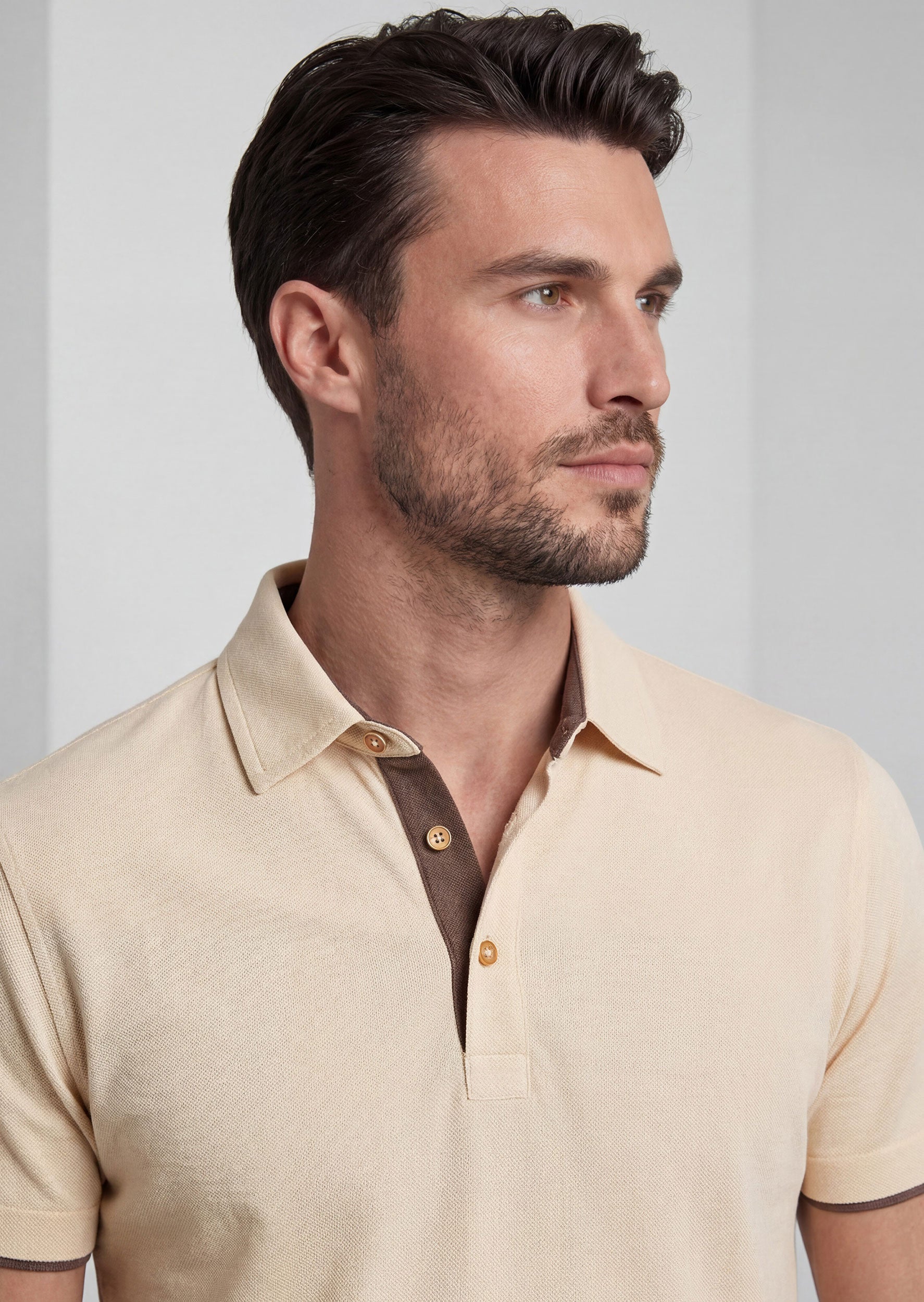 Beige Polo T-Shirt