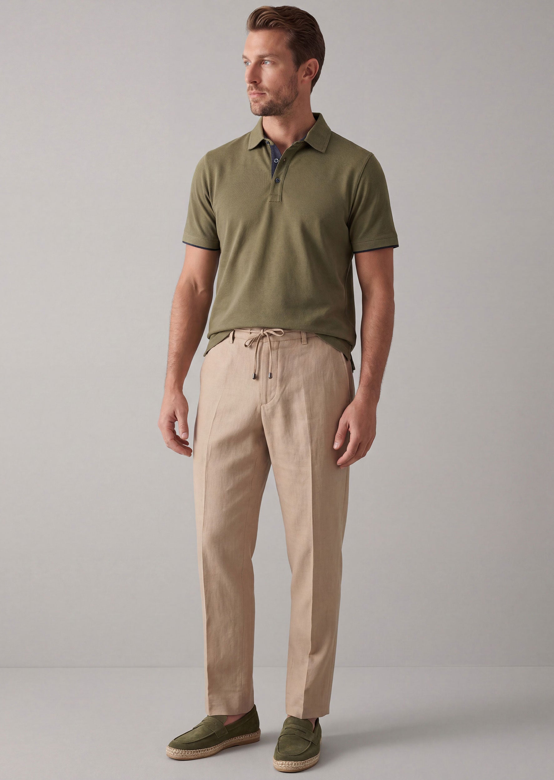 Khaki Polo T-Shirt