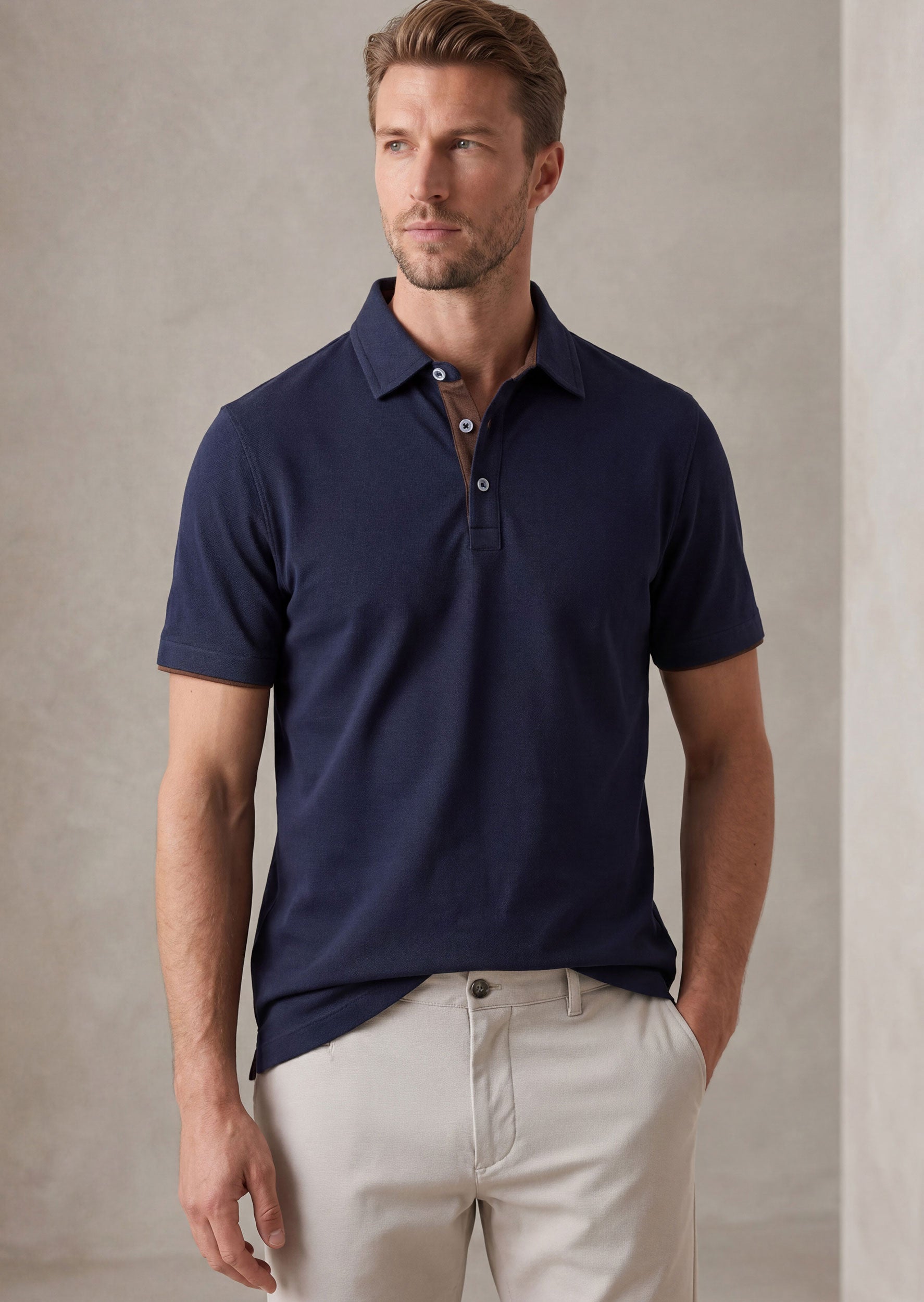 Navy Polo T-Shirt