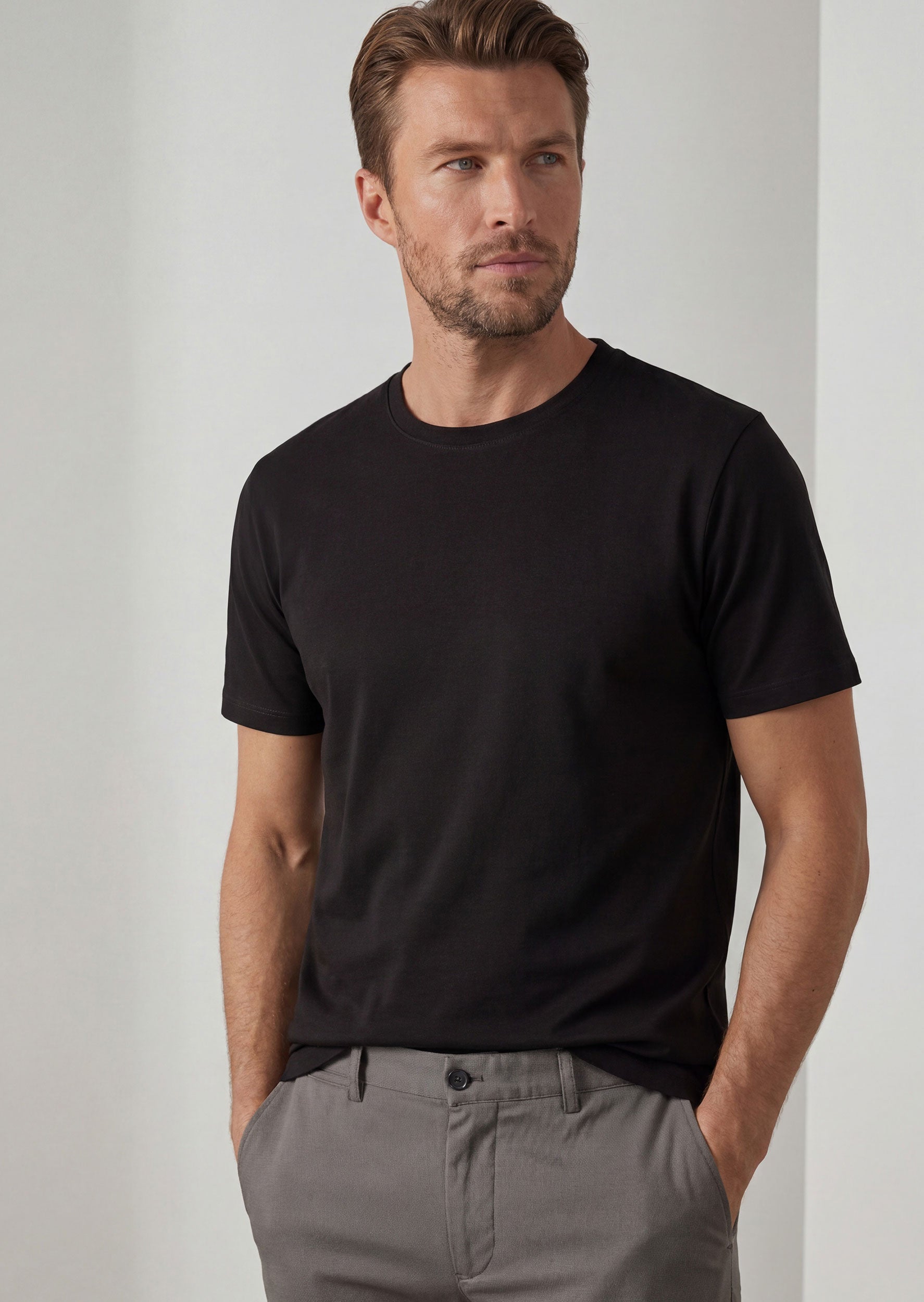 Black Crew Neck T-shirt