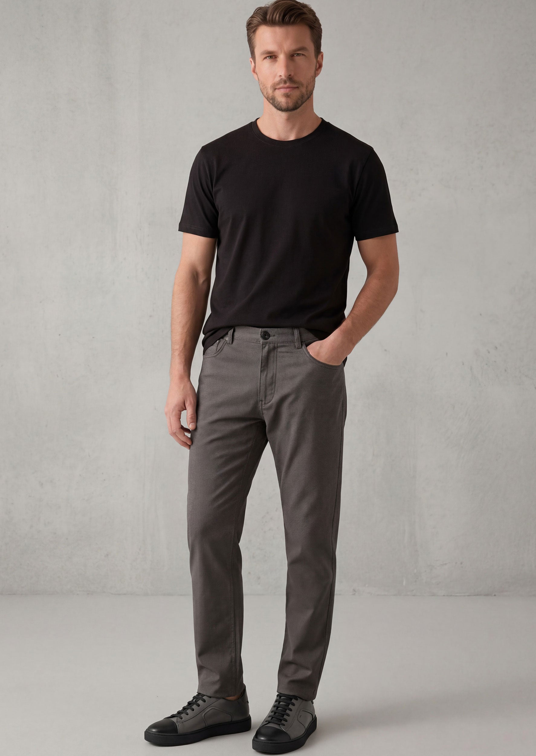 Black Crew Neck T-shirt