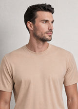 Beige Crew Neck T-shirt