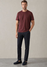 Burgundy Crew Neck T-shirt