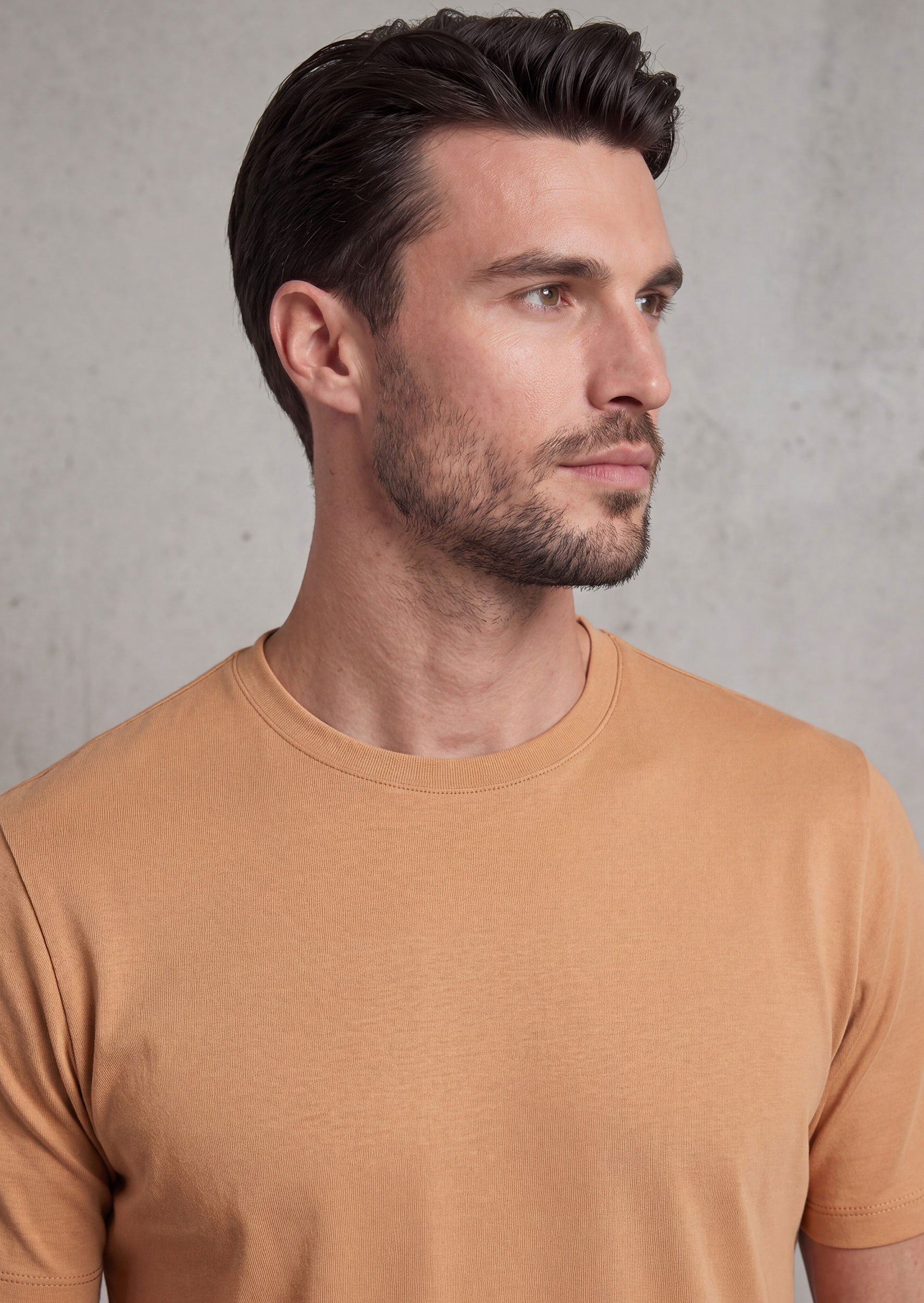 Camel Crew Neck T-shirt