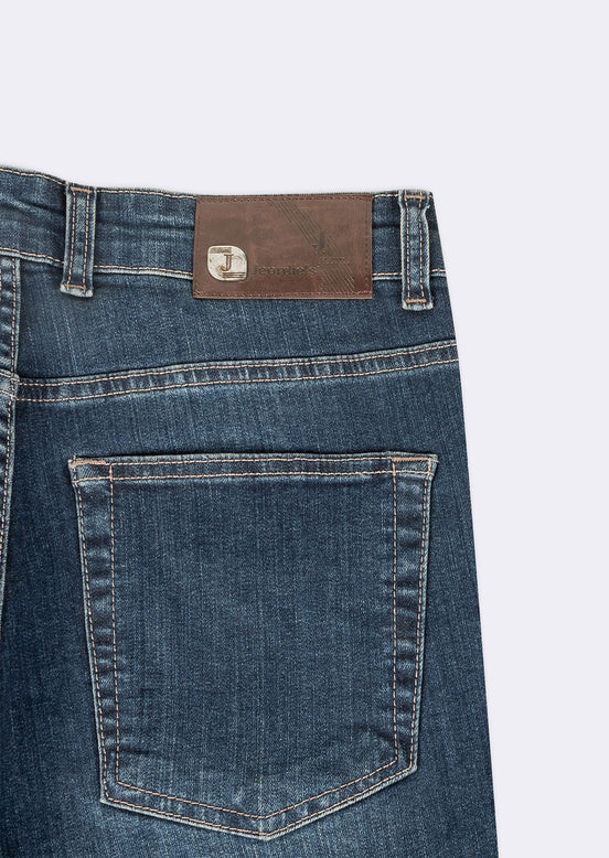 Navy - Brown Jean